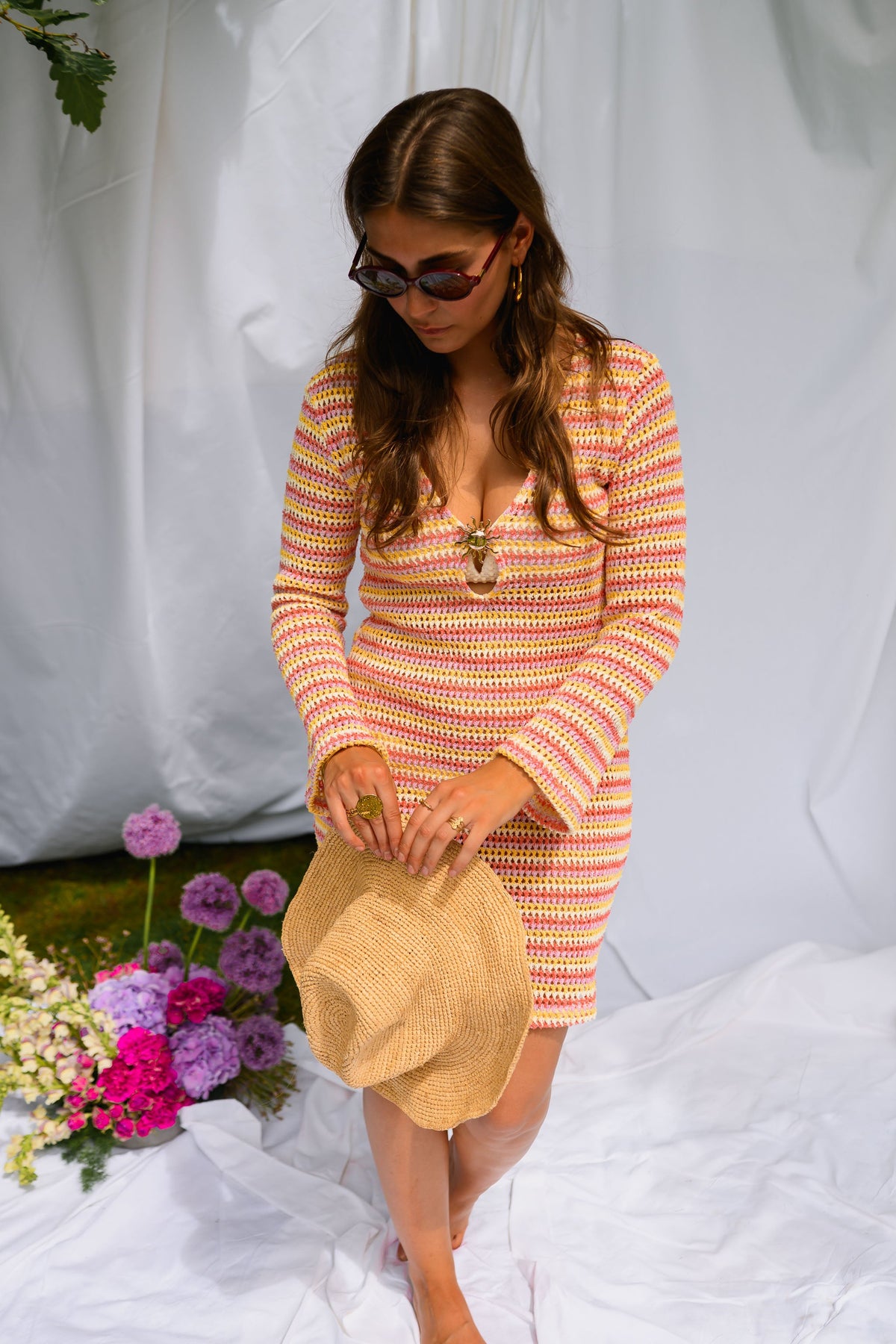 Robe Ariana - orange en crochet