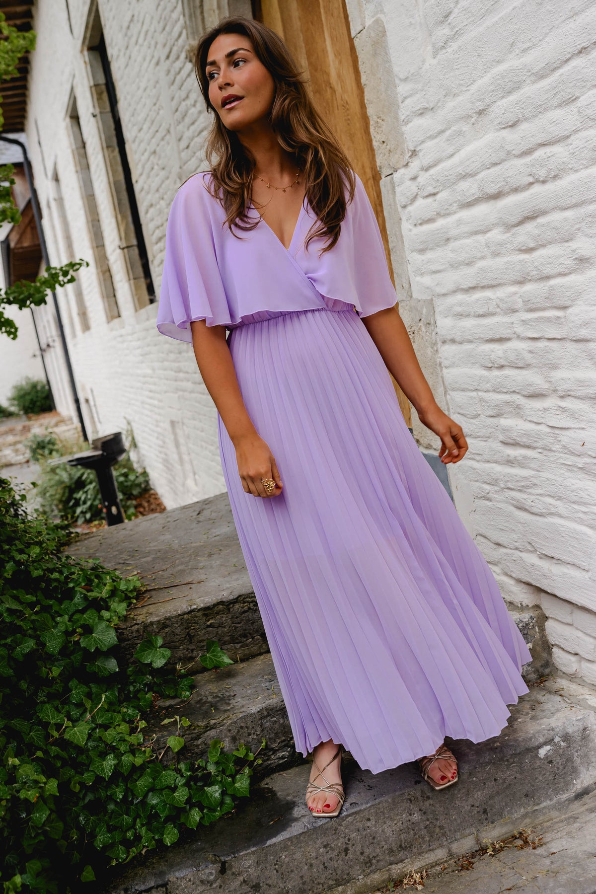 Robe Charline - mauve