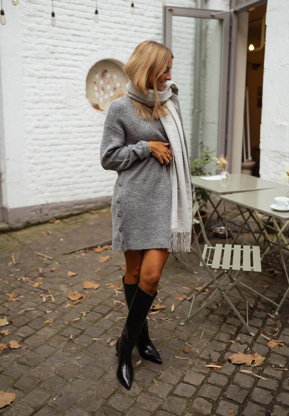 Robe Gusto - gris clair