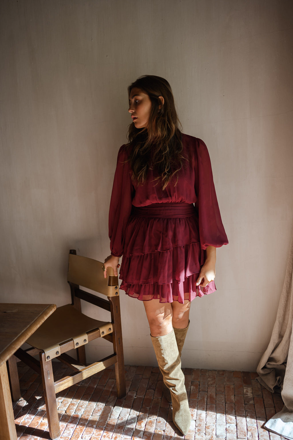 Robe Indra - bordeaux