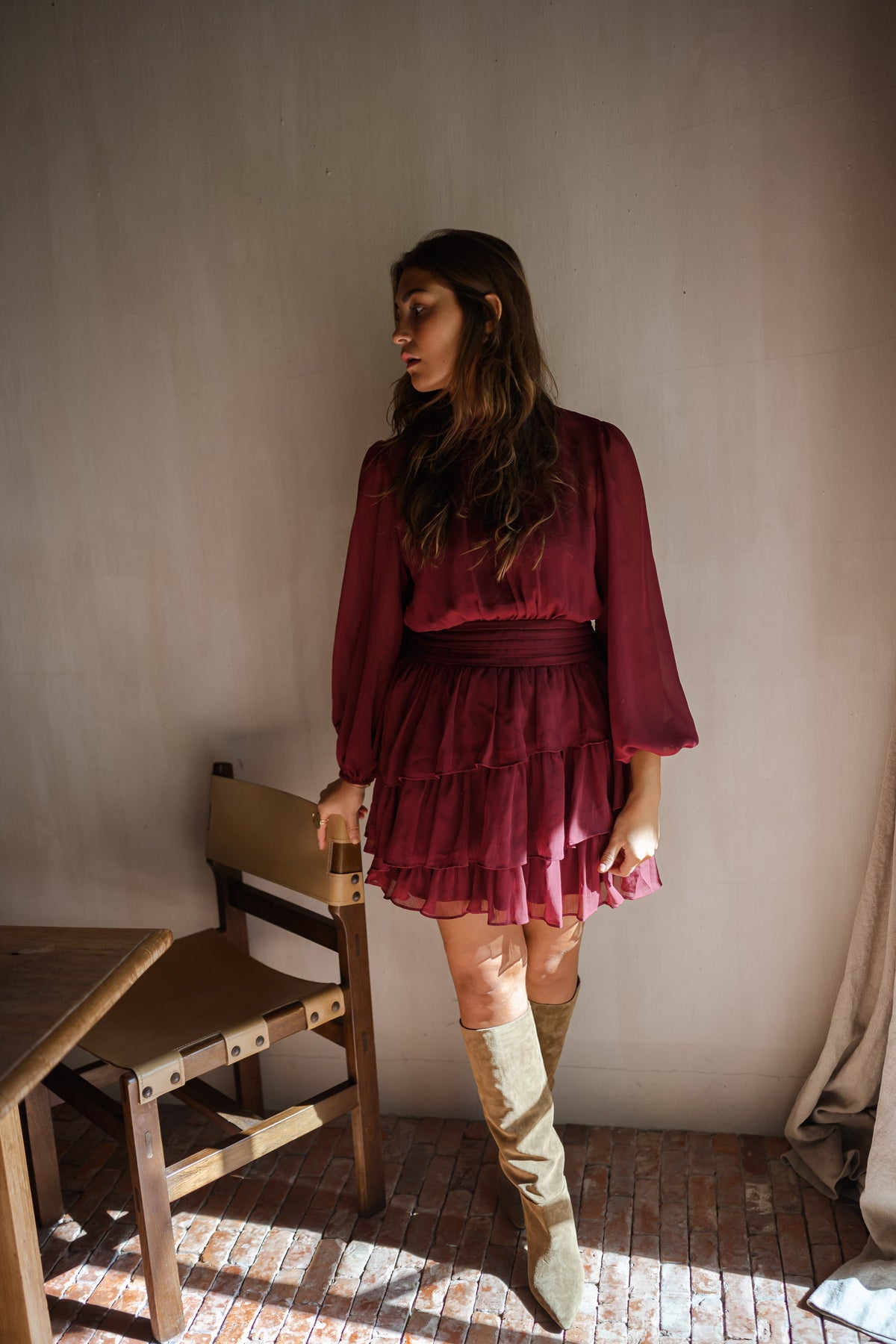 Robe Indra - bordeaux