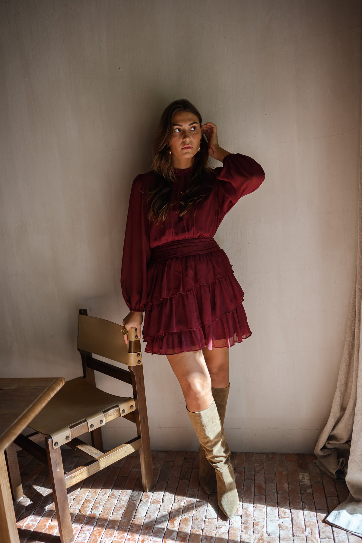 Robe Indra - bordeaux