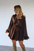 Robe Laureline - brune et noire