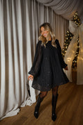 Robe Minie - noire à sequins