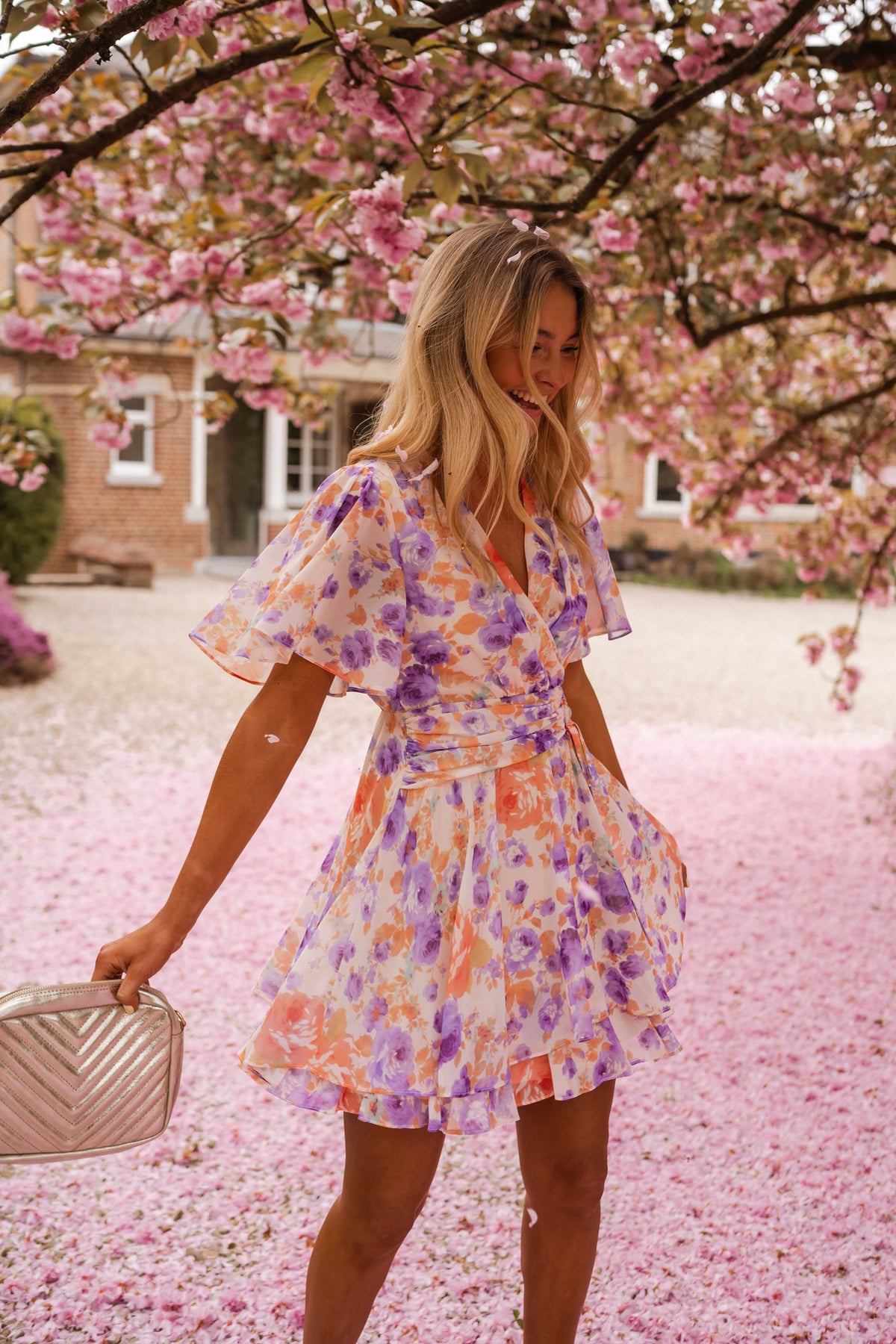 Robe Ophélie - à fleurs