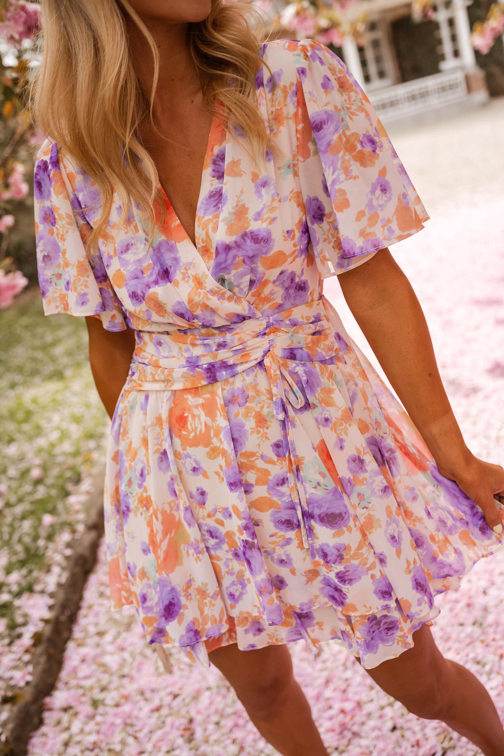 Robe Ophélie - à fleurs
