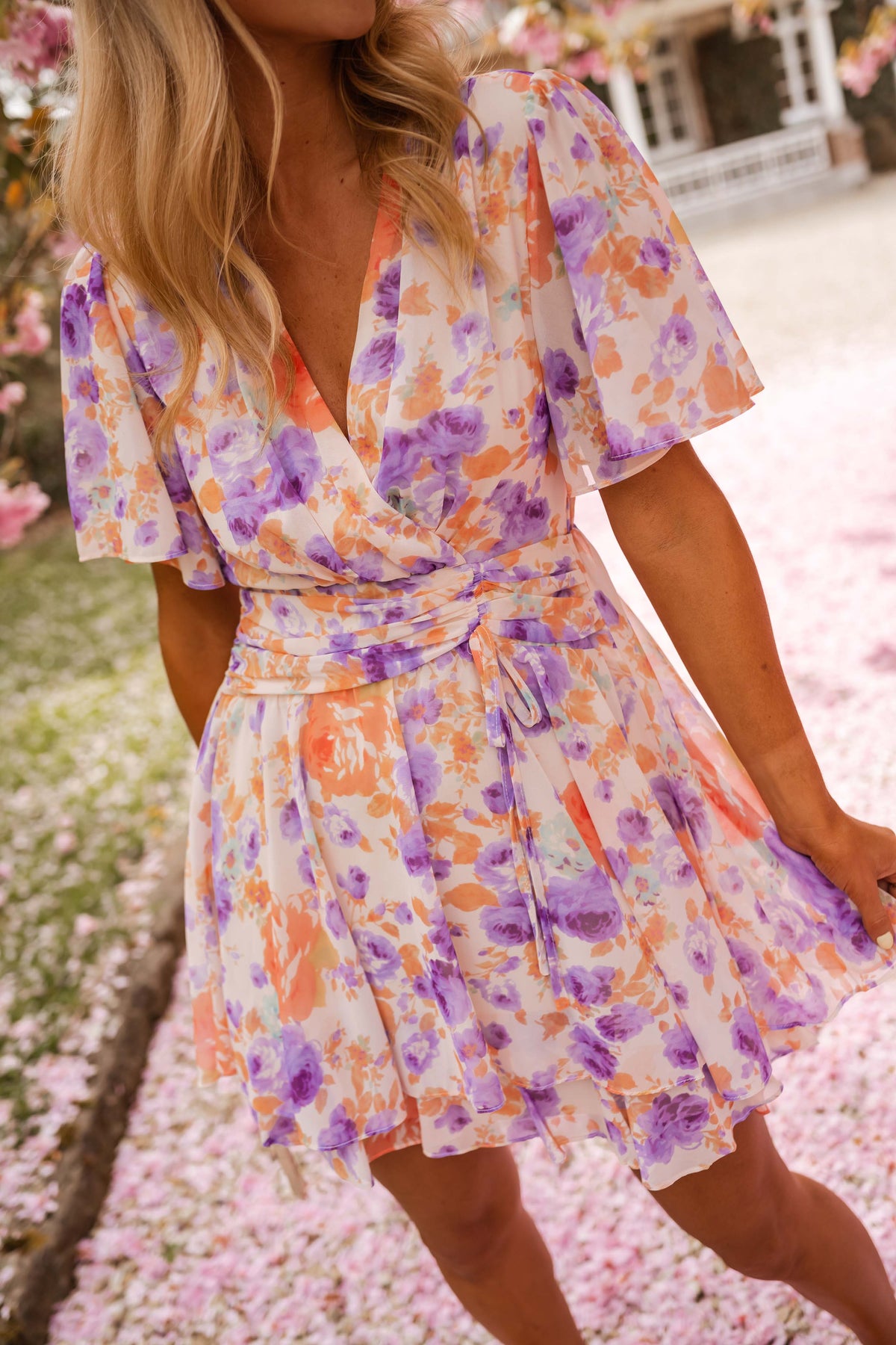 Robe Ophélie - à fleurs