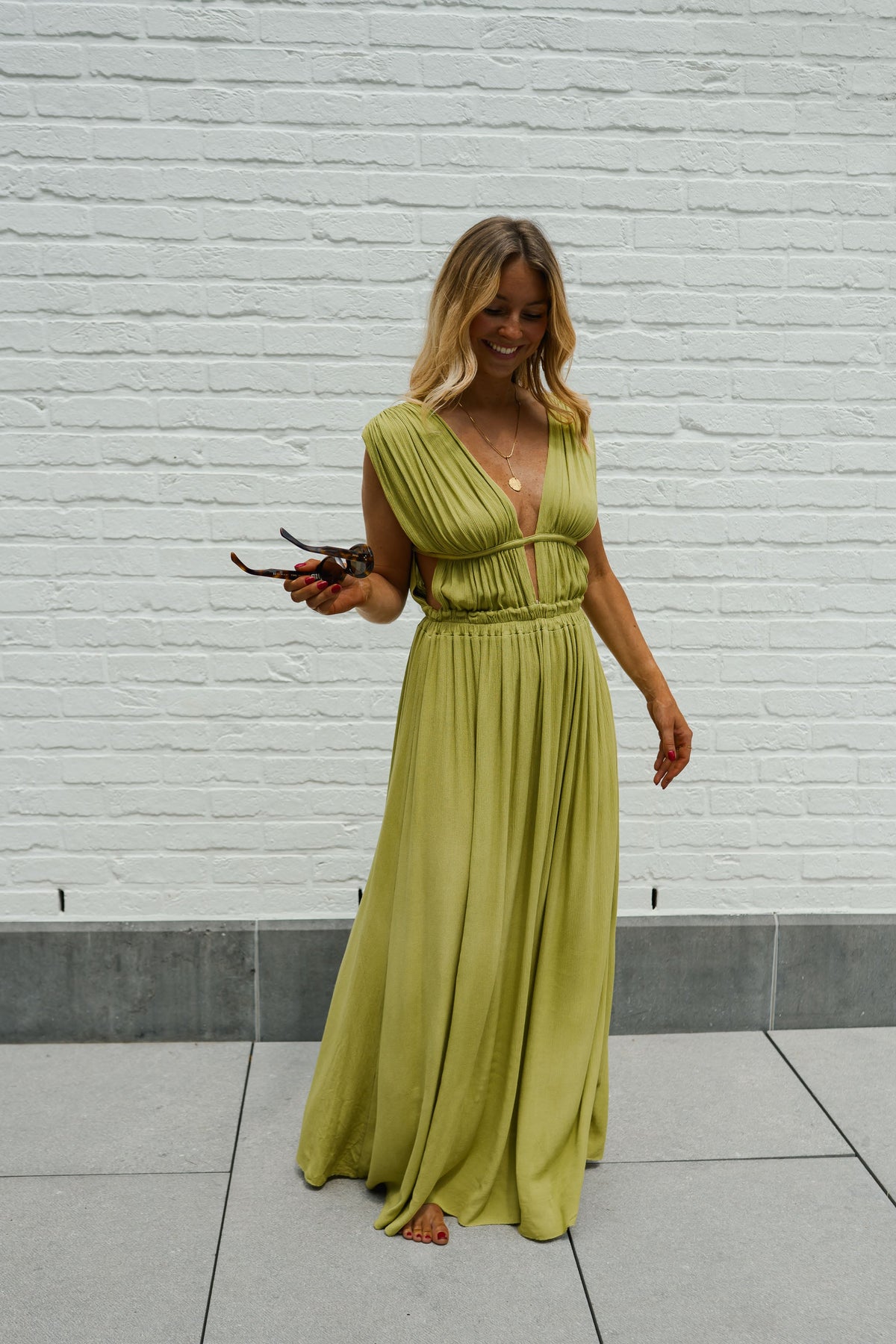 Robe Oriane - olive