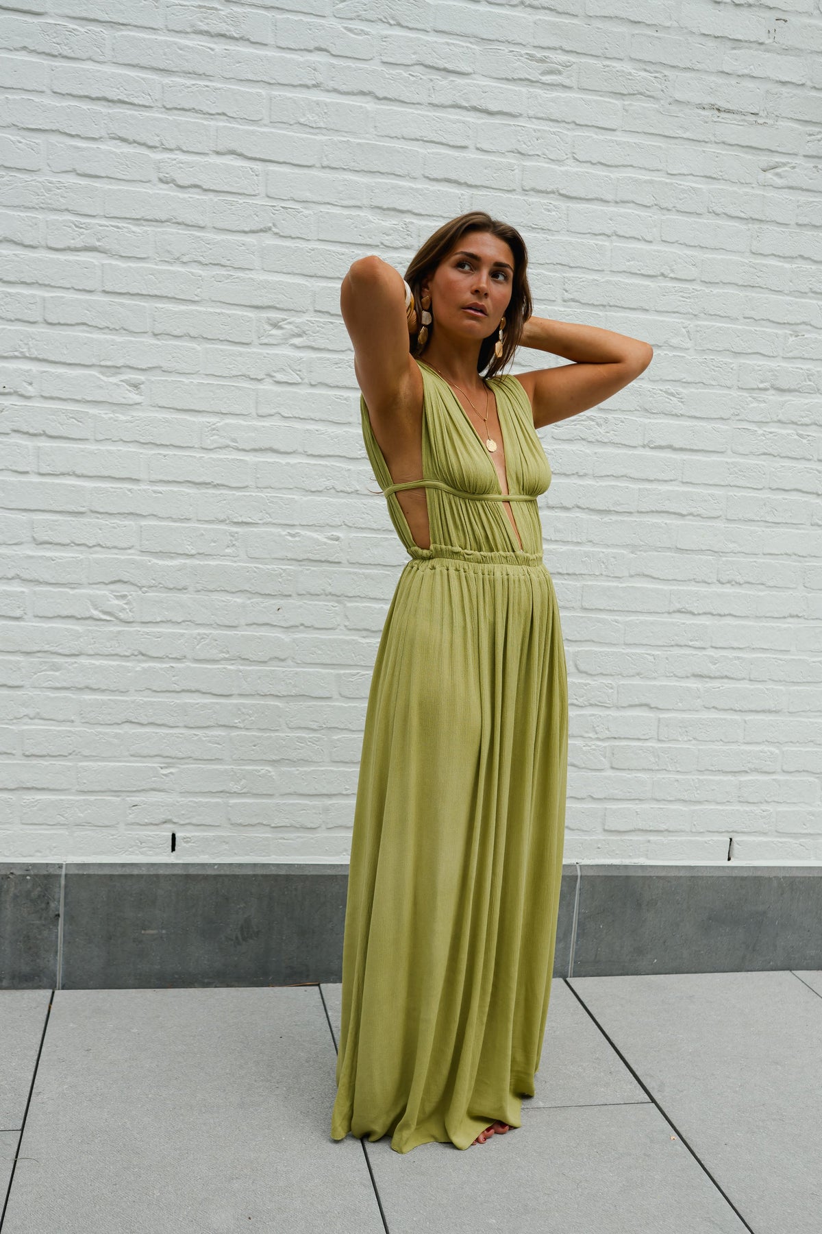 Robe Oriane - olive