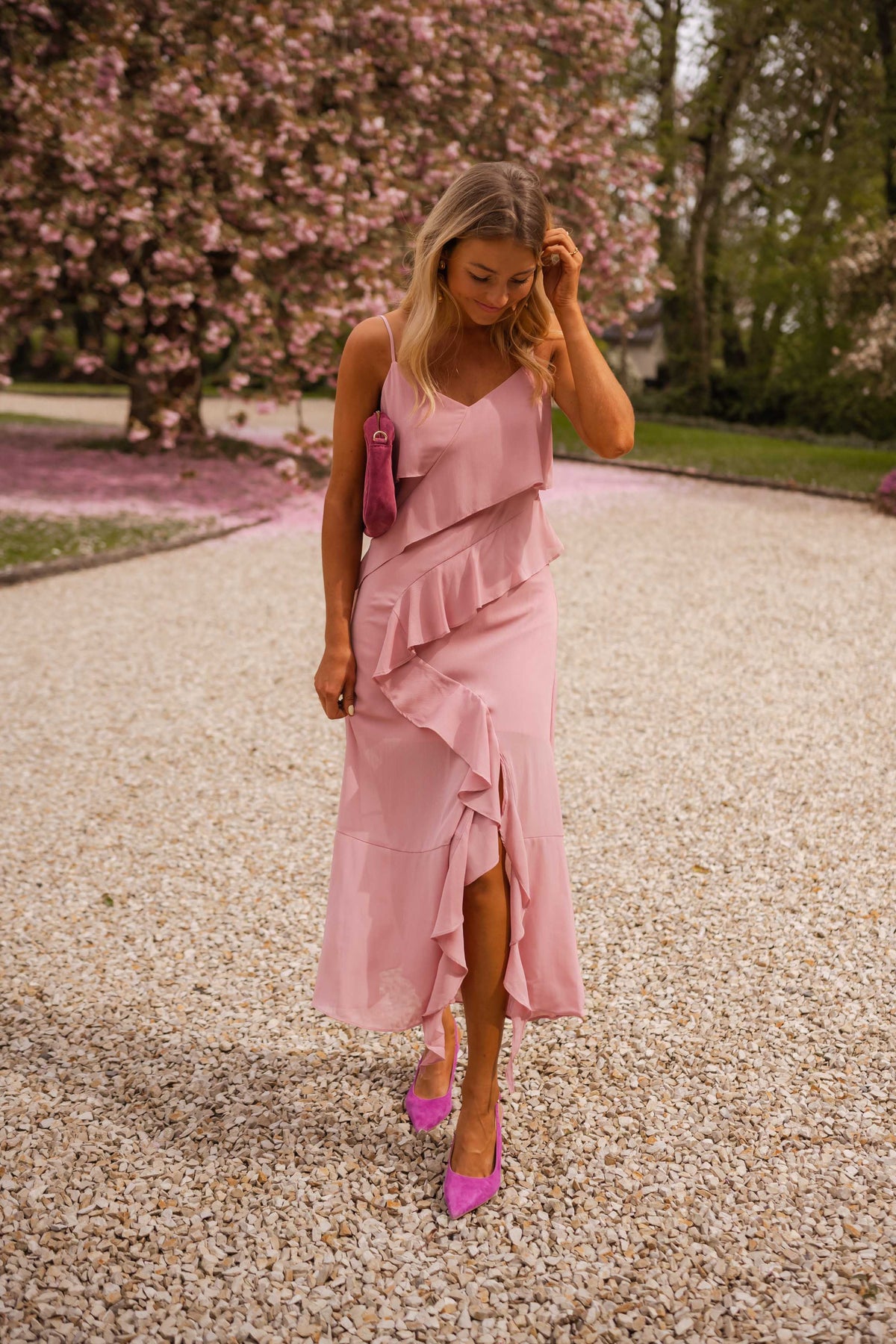 Robe Romane - vieux rose