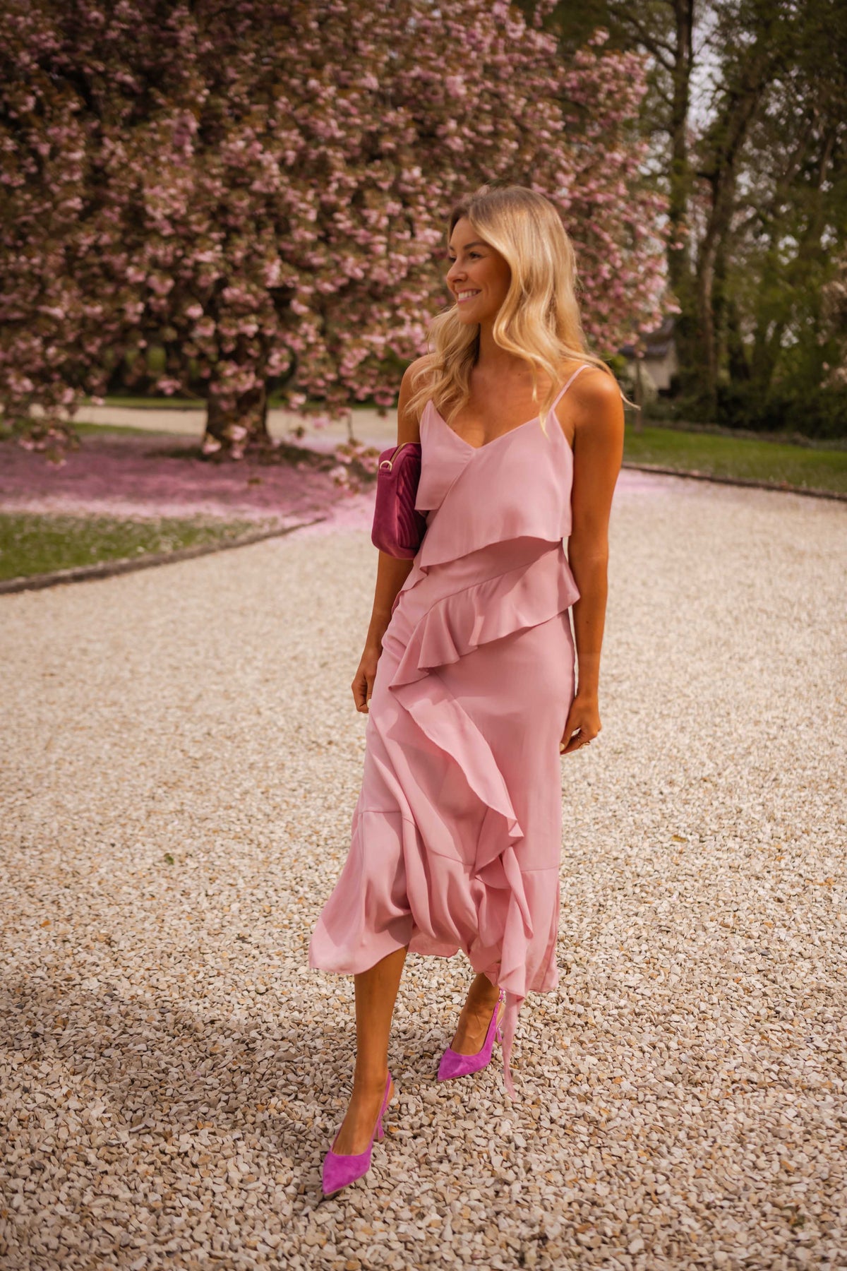 Robe Romane - vieux rose