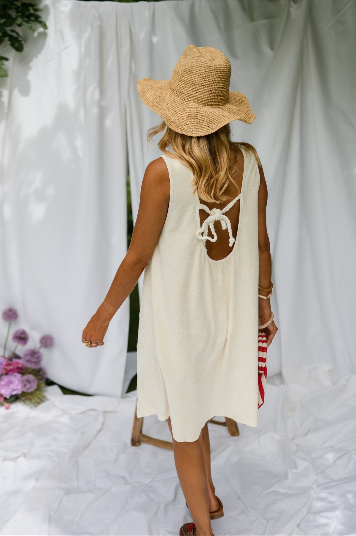 Robe Romy - écrue en éponge