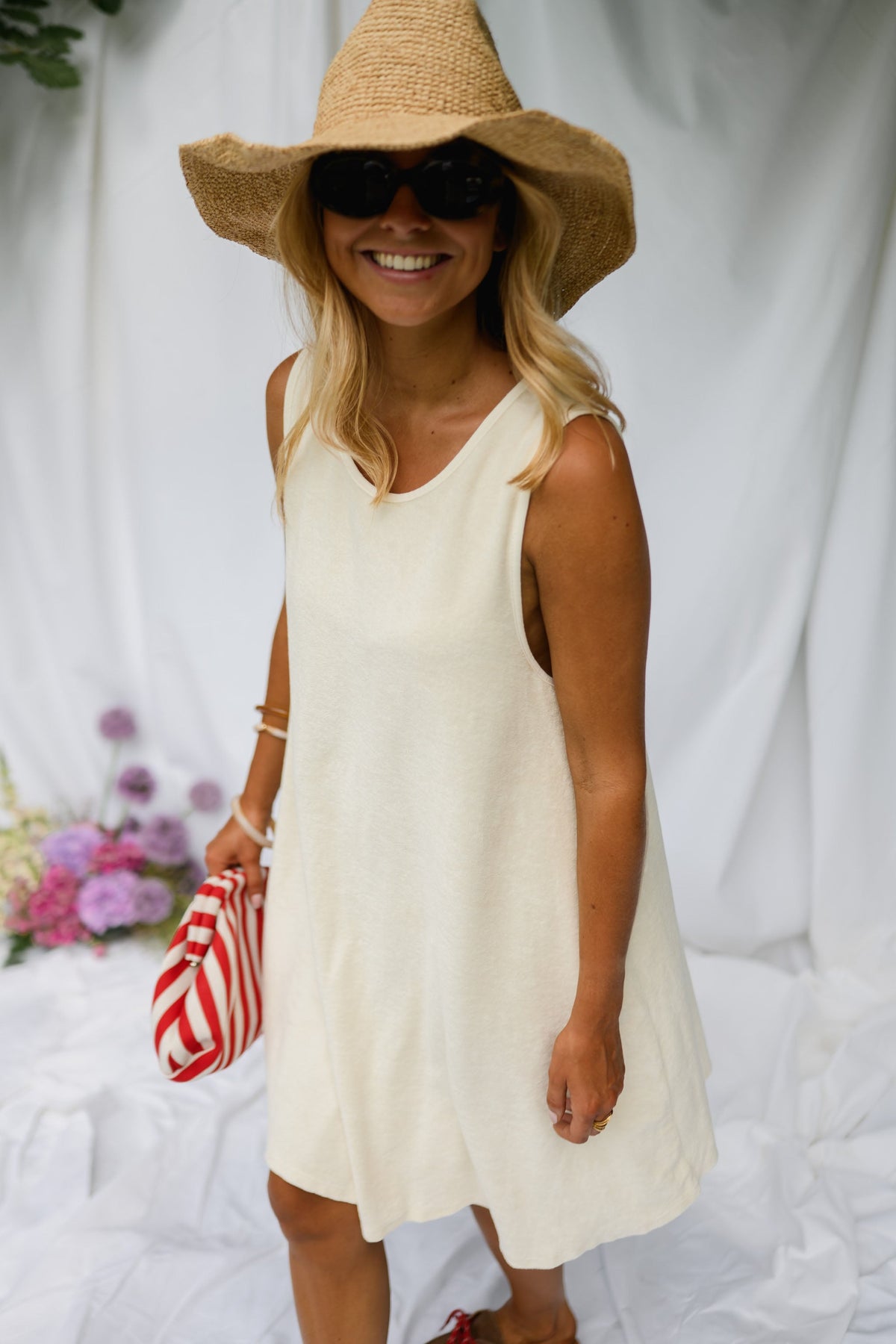 Robe Romy - écrue en éponge