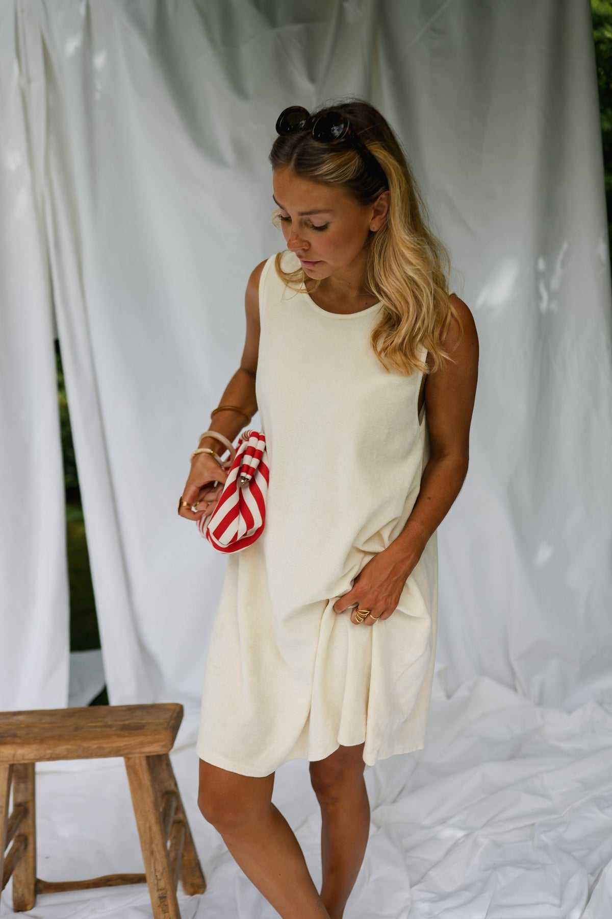 Robe Romy - écrue en éponge
