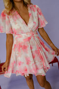 Robe Serena - rose à fleurs