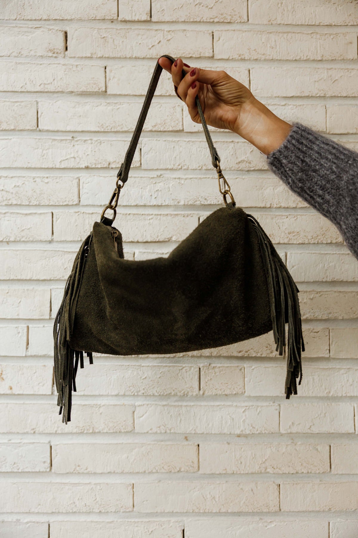Sac Kasia - kaki à franges
