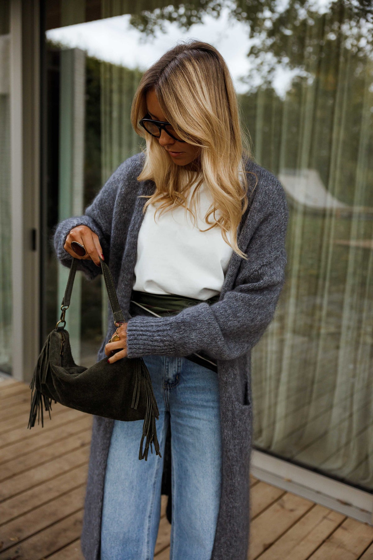 Sac Kasia - kaki à franges