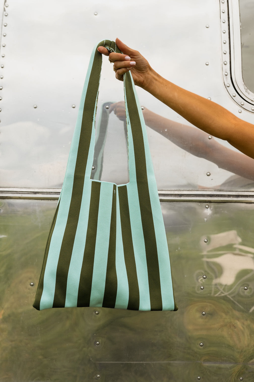 Sac Mael - bleu à rayures kaki