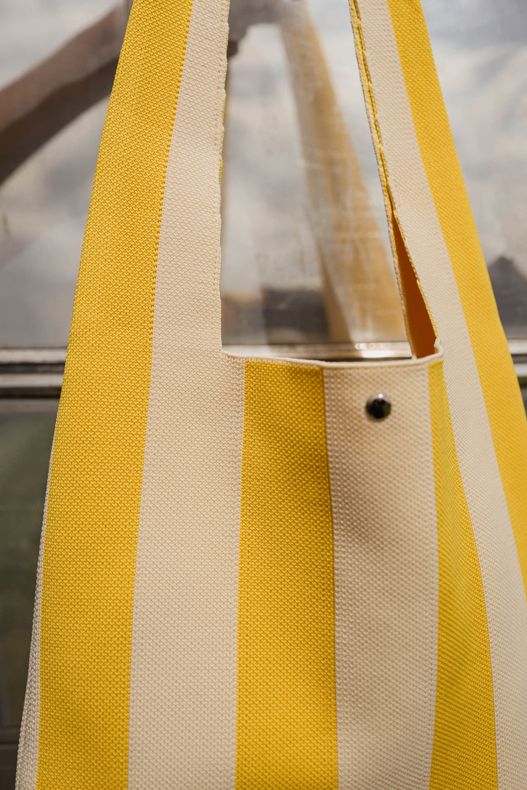 Sac Mael - jaune à rayures écrues