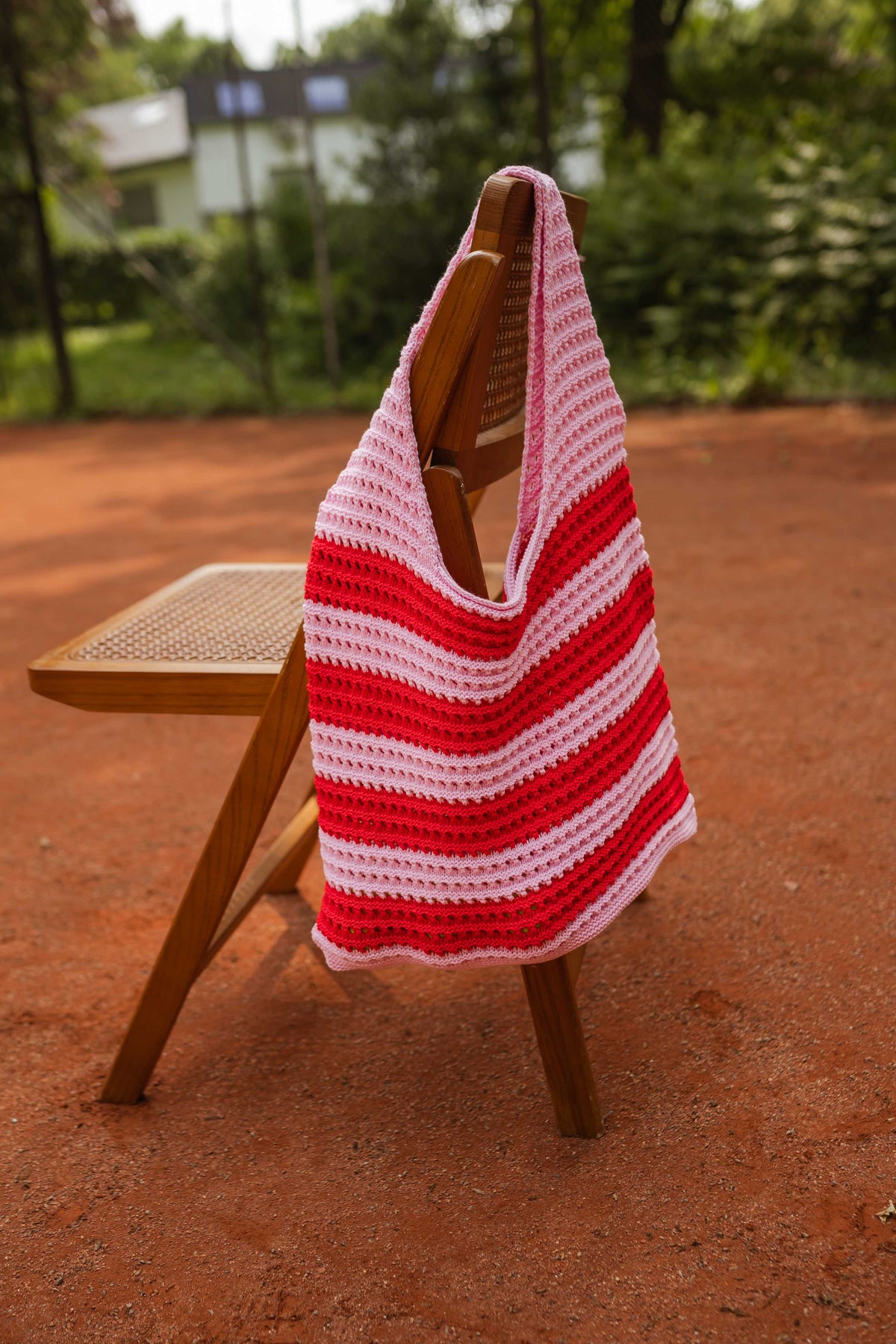 Sac Sary - rose et rouge