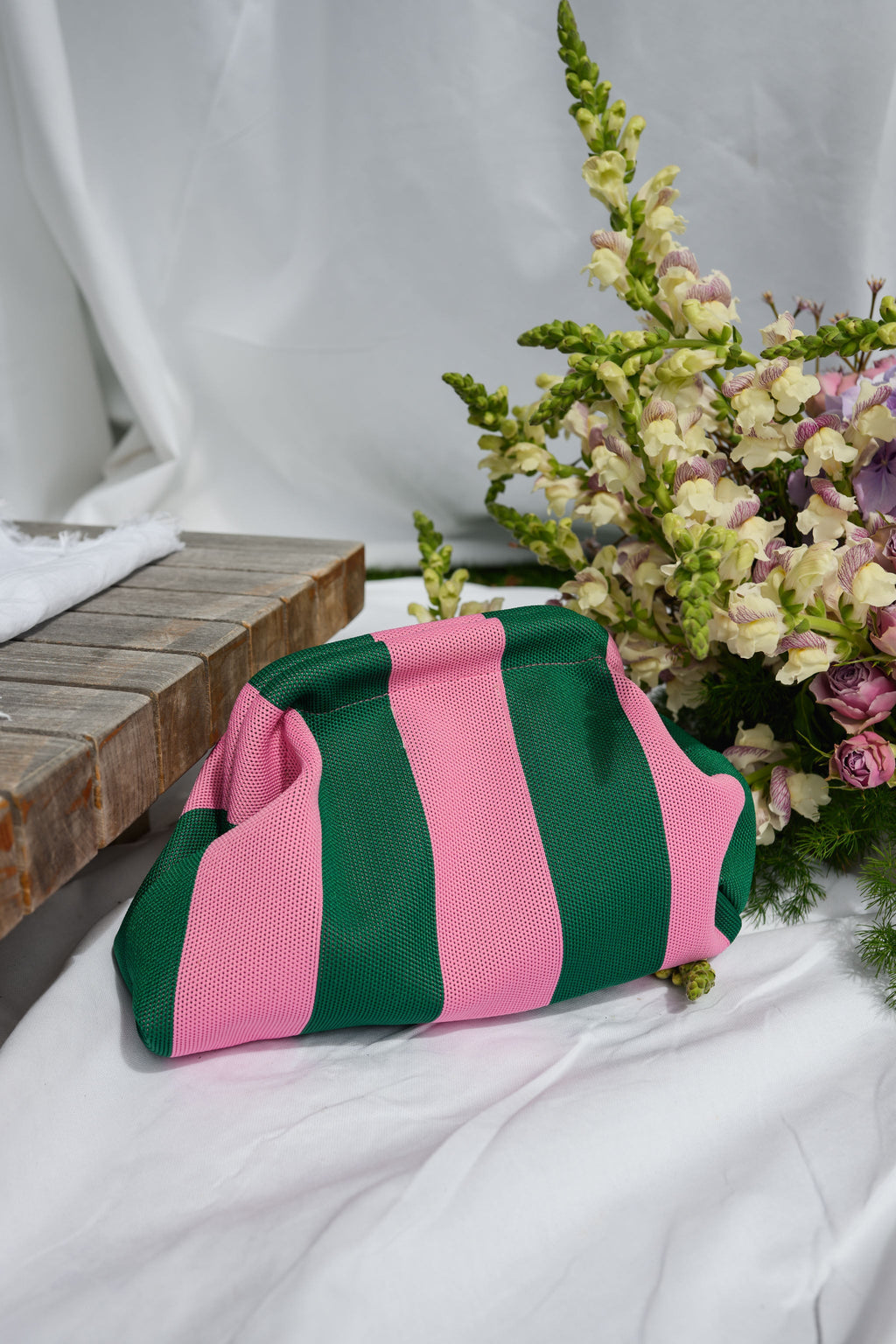 Sac Arabella - vert à lignes