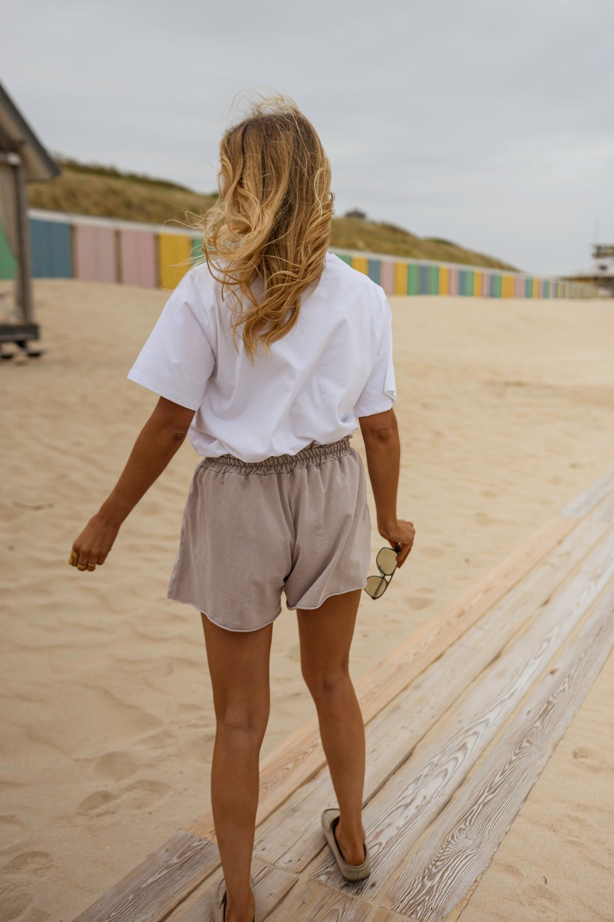 Short Issa - beige en coton