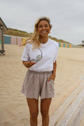 Short Issa - beige en coton