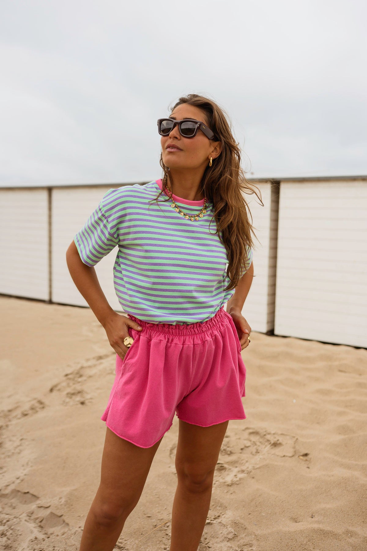 Short Issa - rose en coton