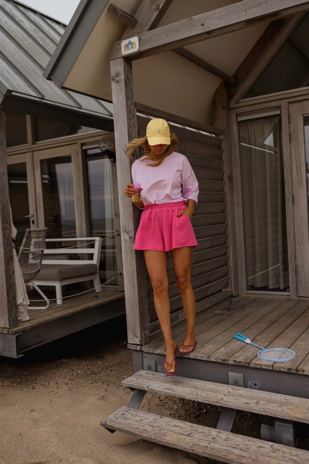 Short Issa - rose en coton