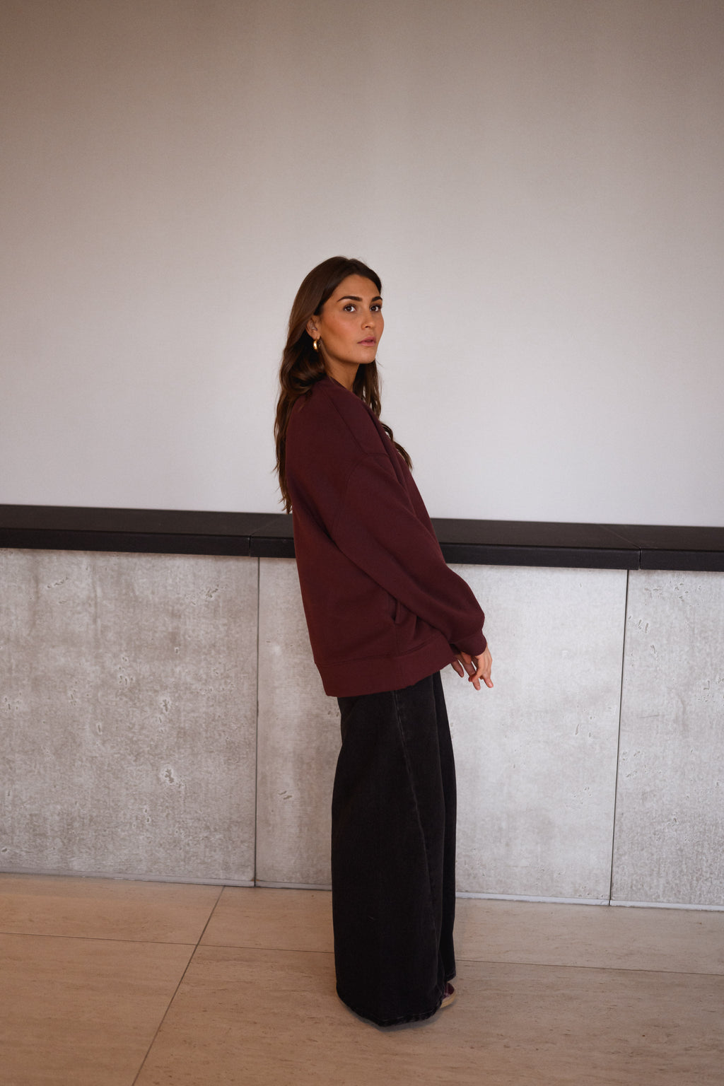 Sweat Monta  - bordeaux