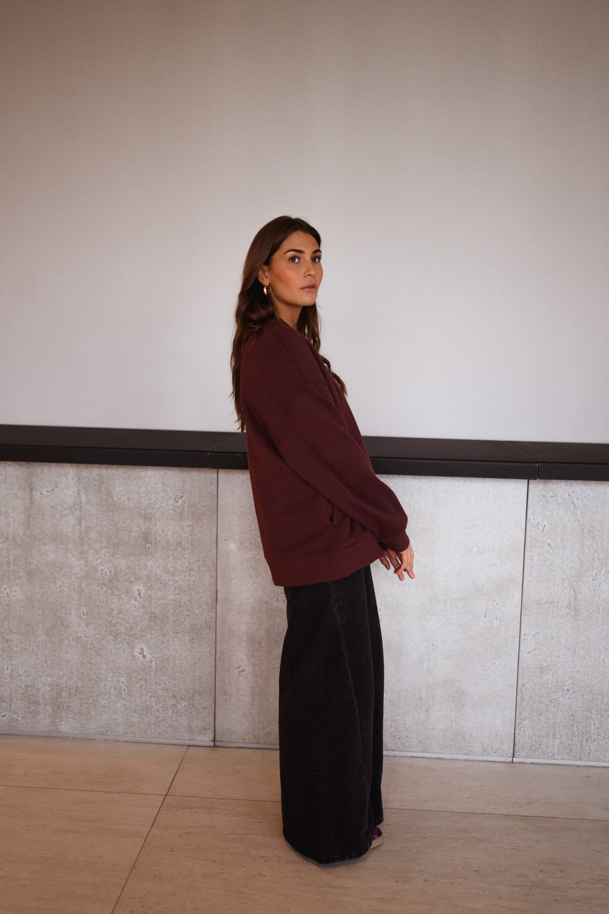 Sweat Monta  - bordeaux