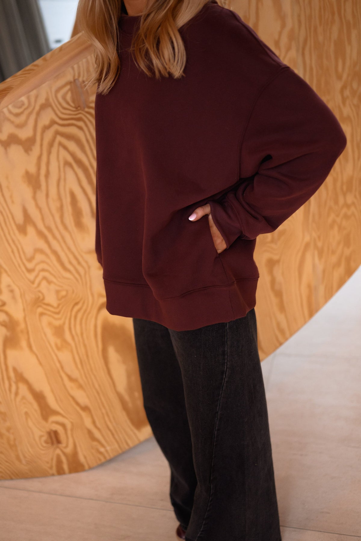 Sweat Monta  - bordeaux