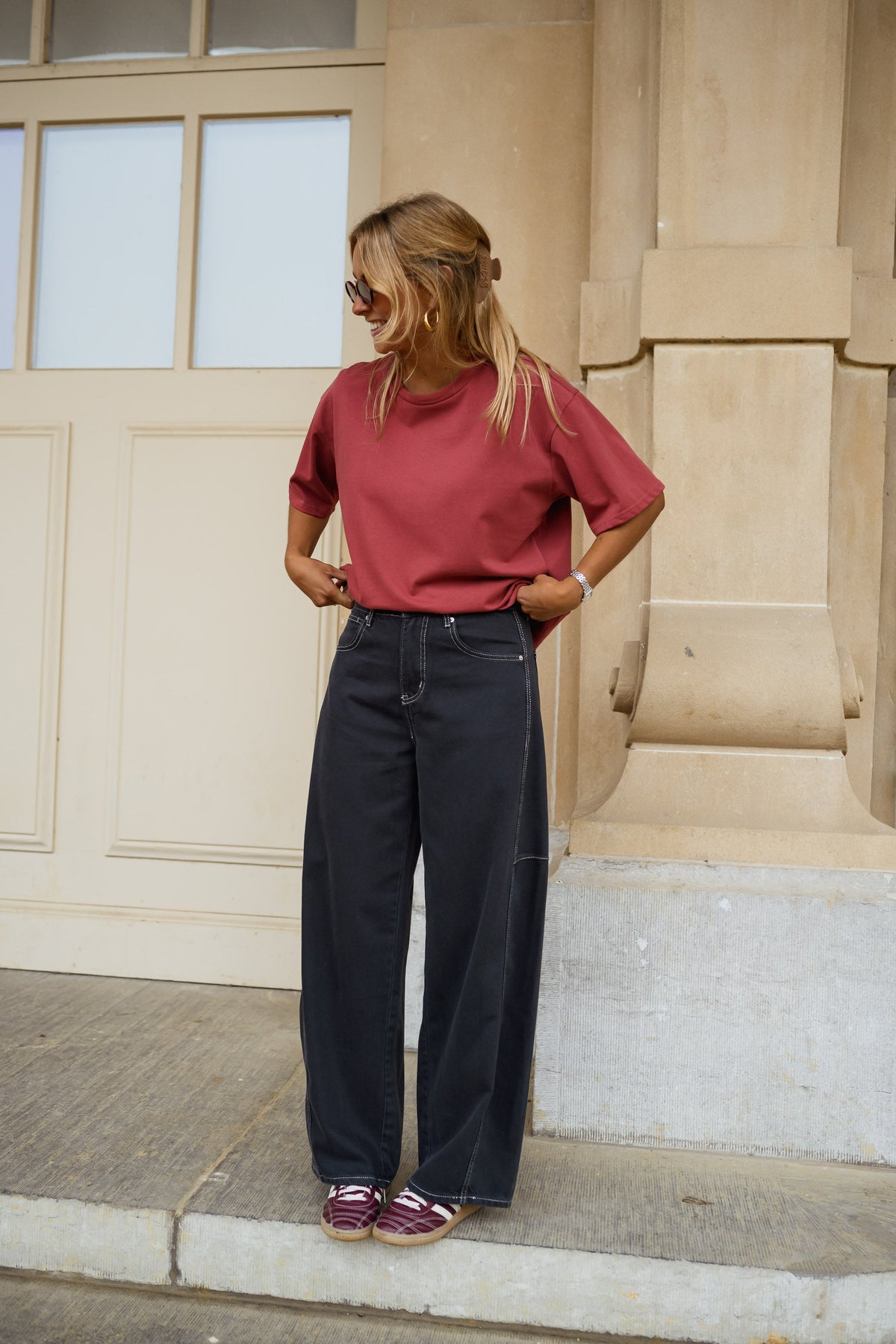T-shirt Avery - bordeaux