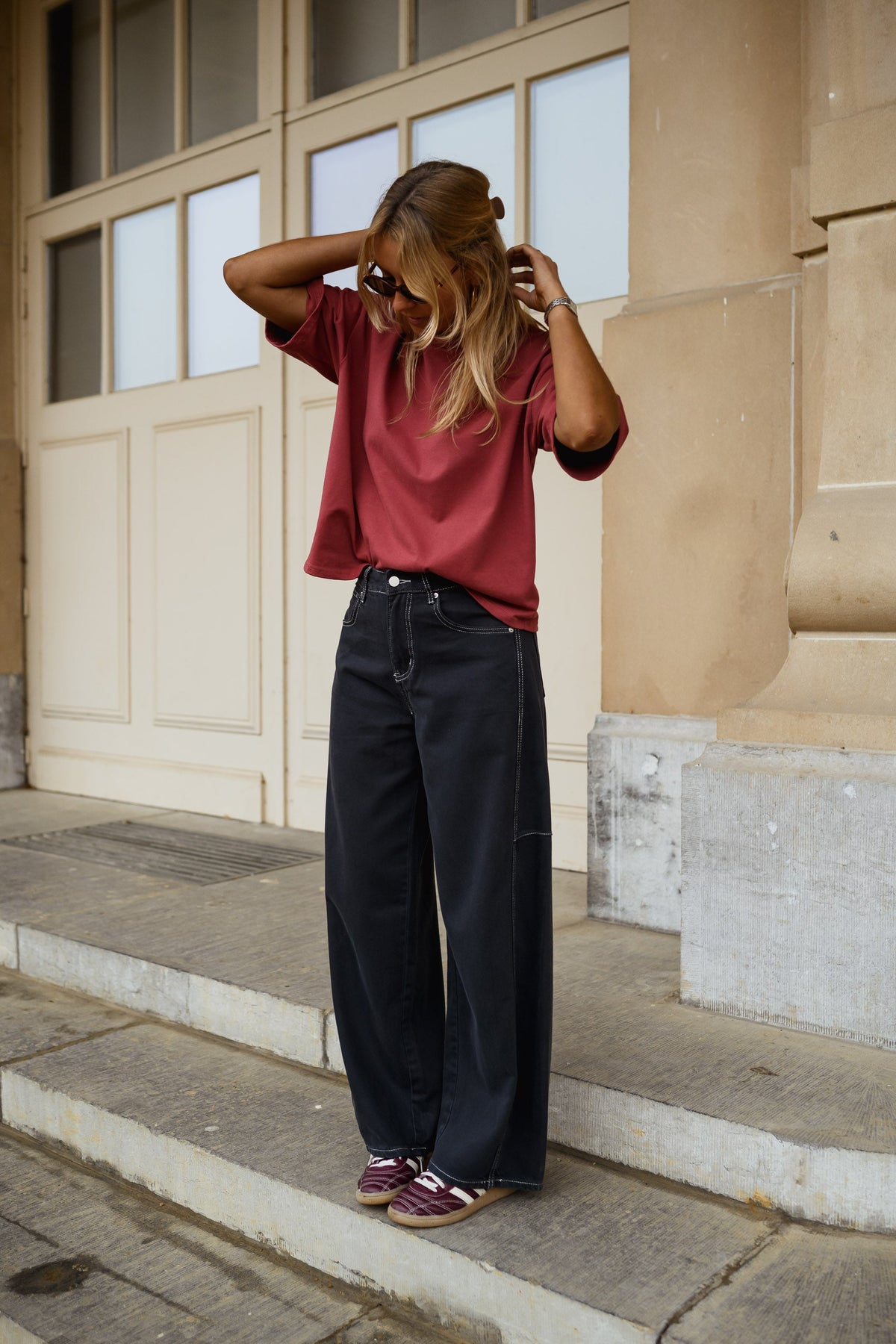 T-shirt Avery - bordeaux