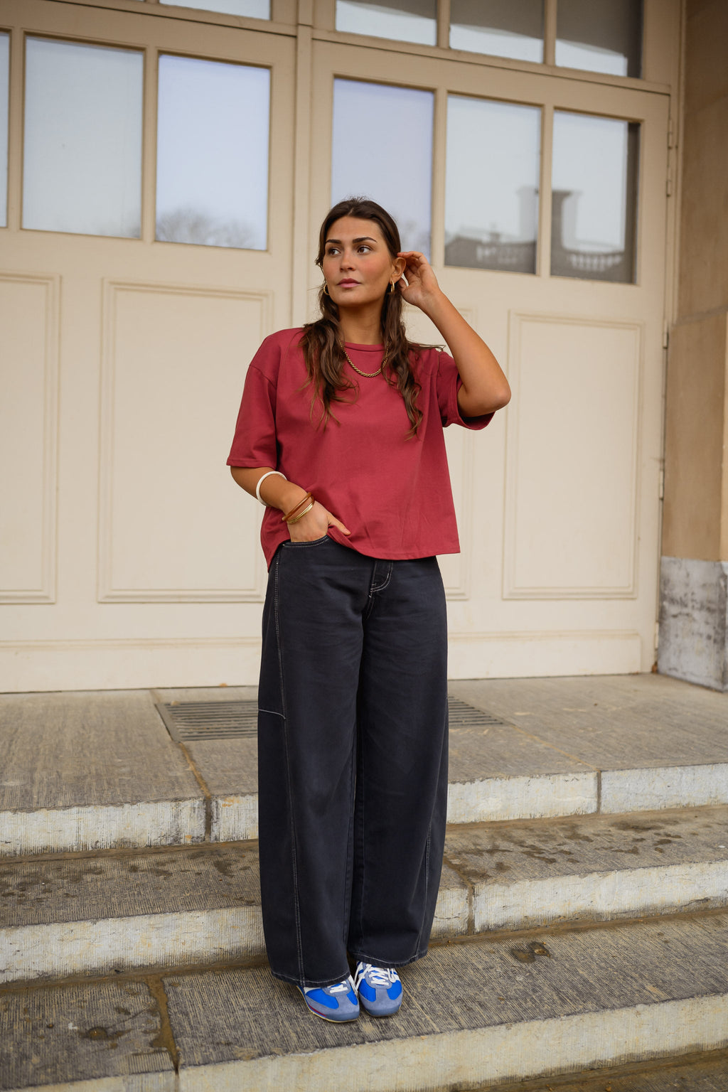 T-shirt Avery - bordeaux