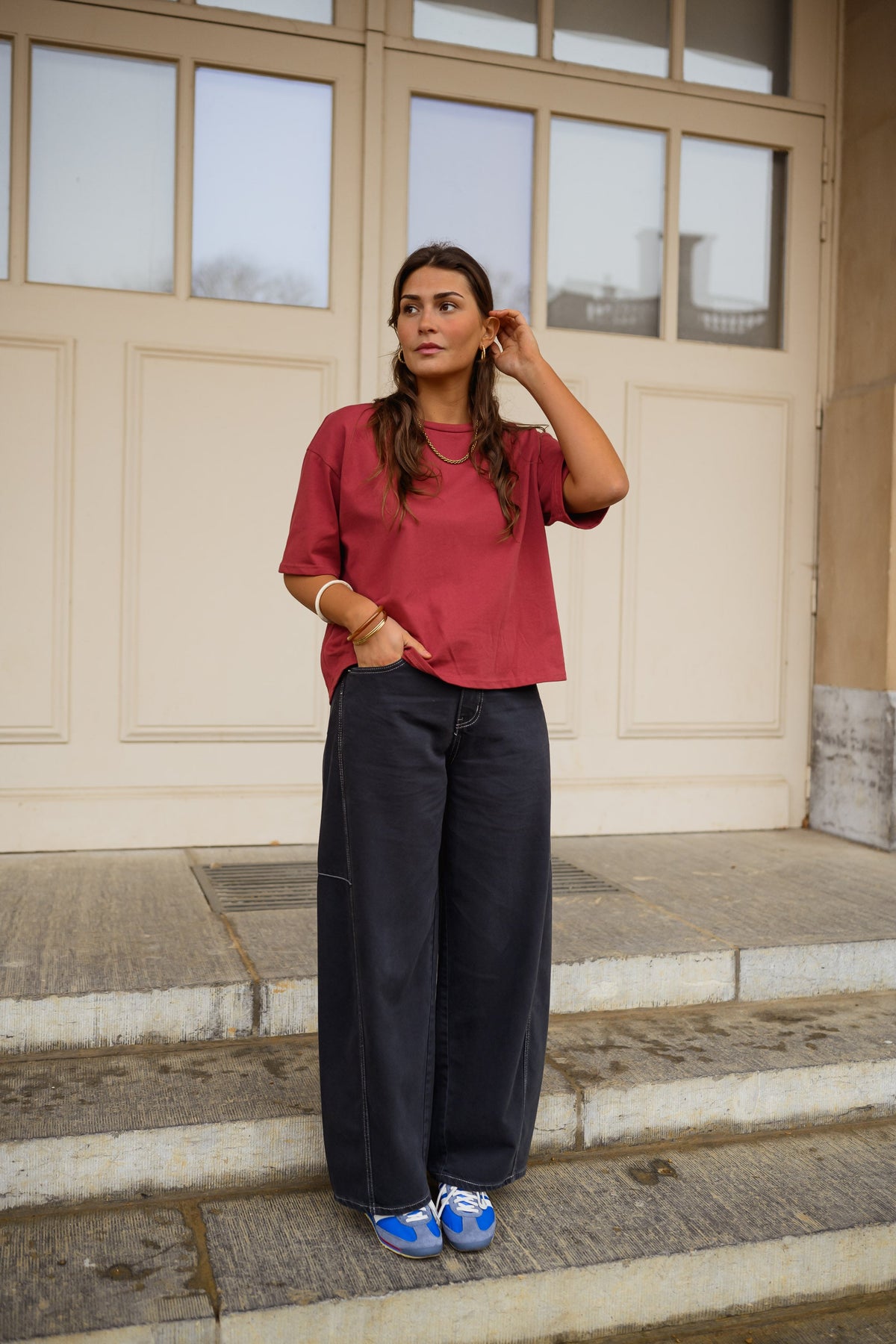 T-shirt Avery - bordeaux