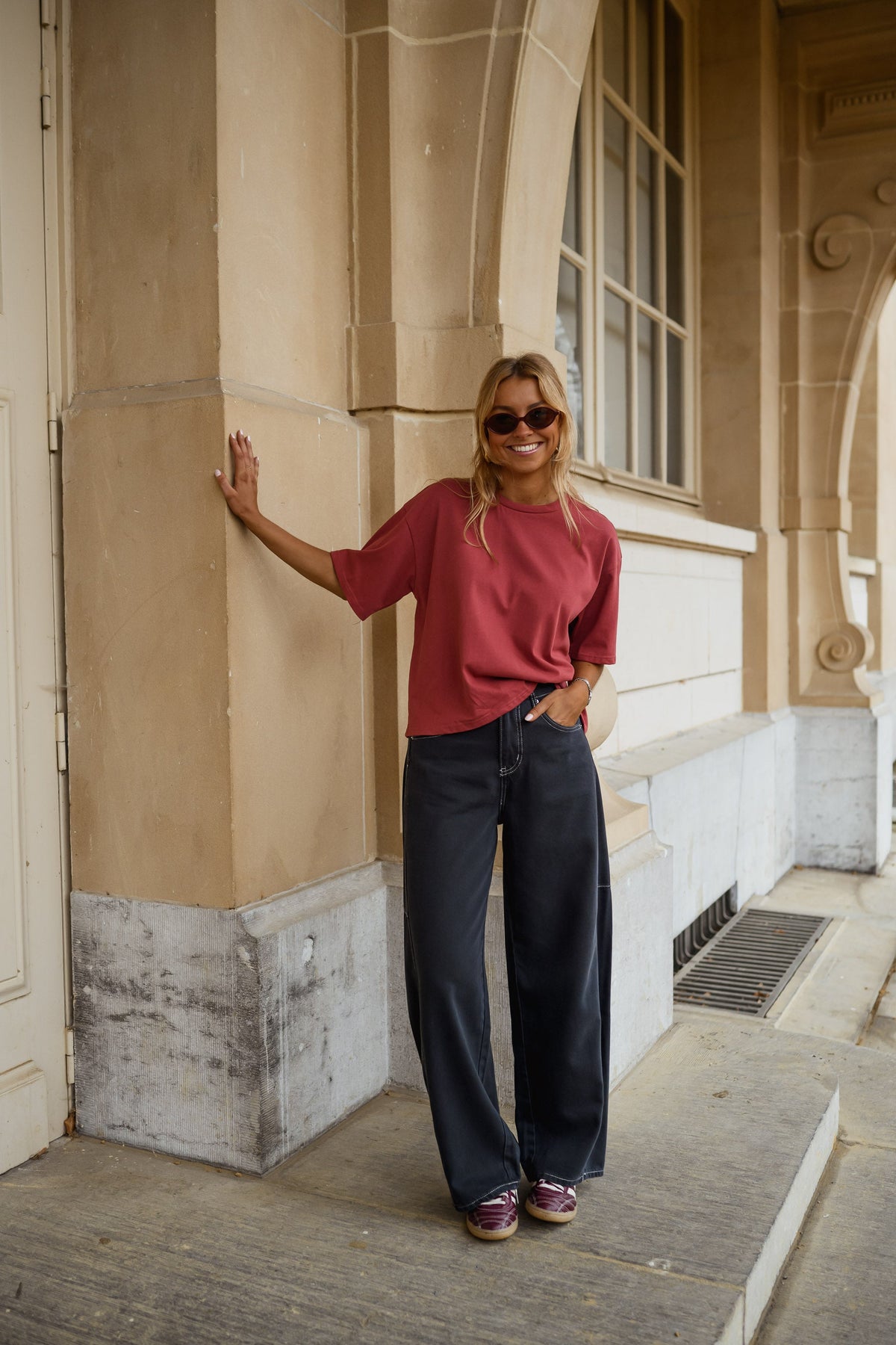 T-shirt Avery - bordeaux