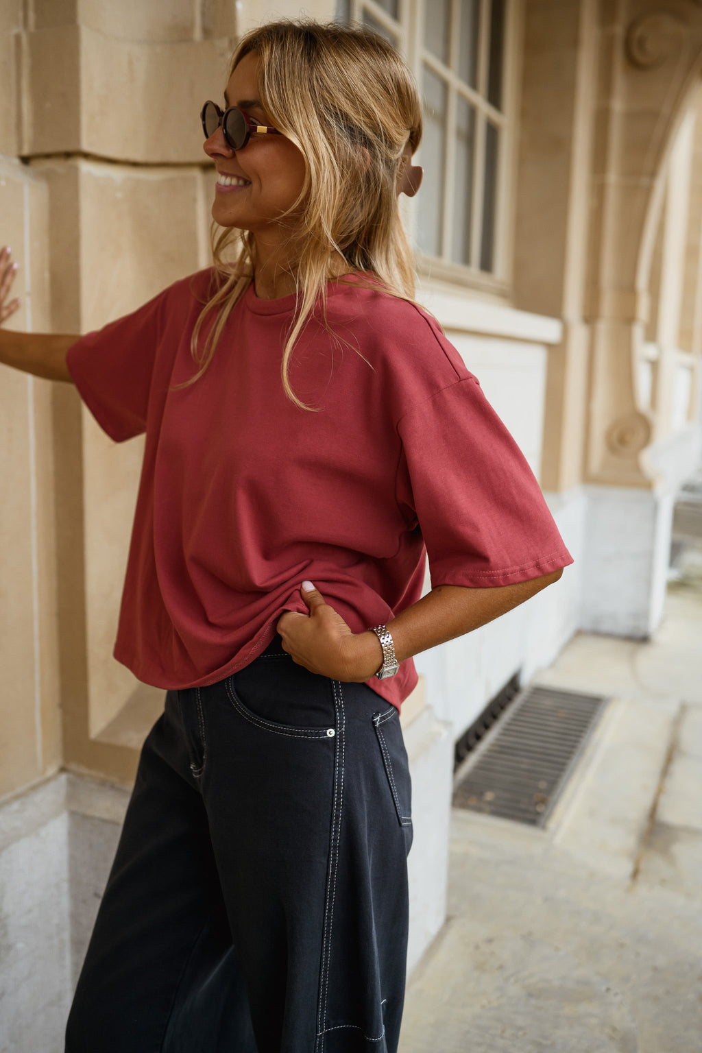 T-shirt Avery - bordeaux