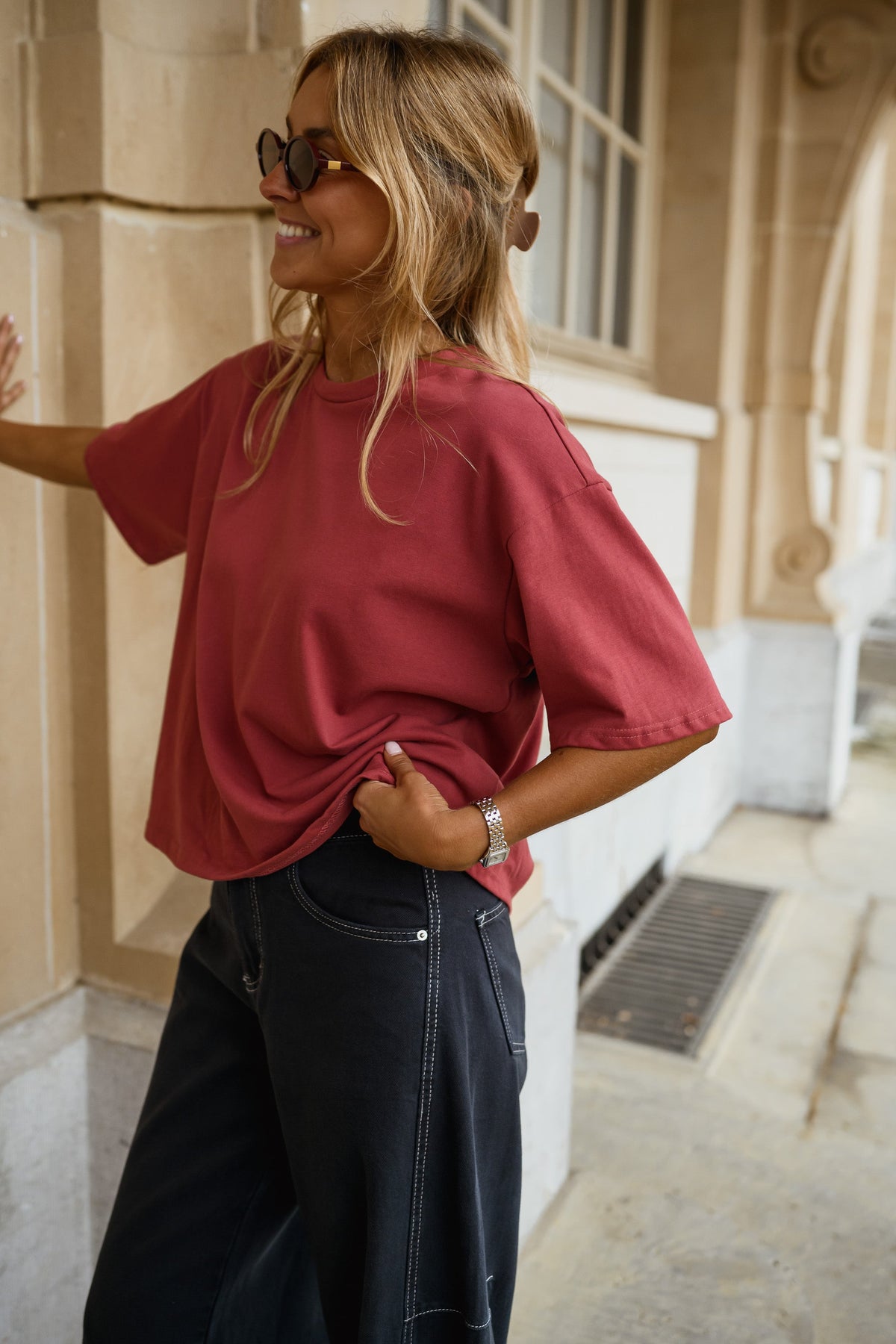 T-shirt Avery - bordeaux