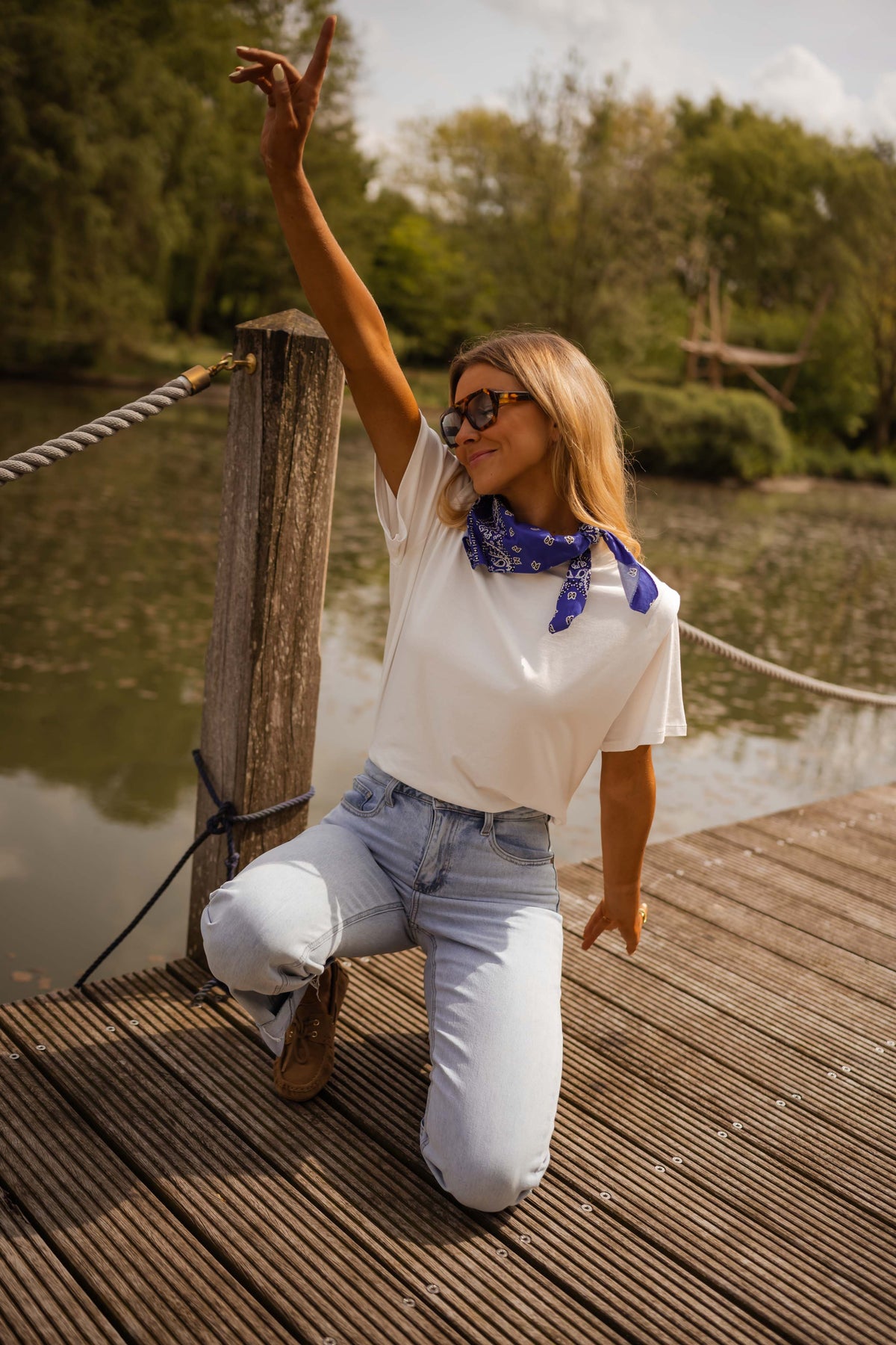 T-shirt Bandana - blanc