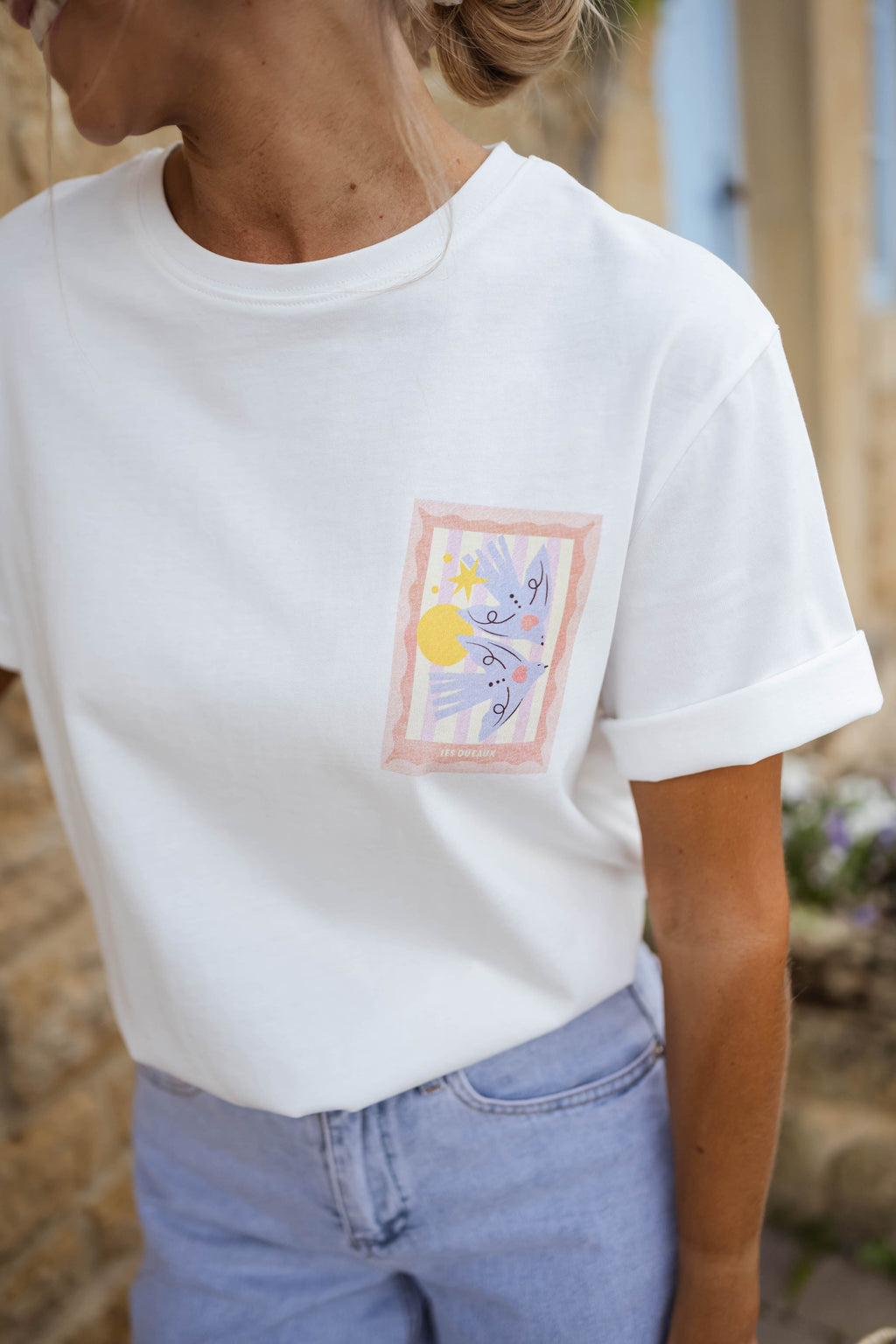 T-shirt Bird - écru