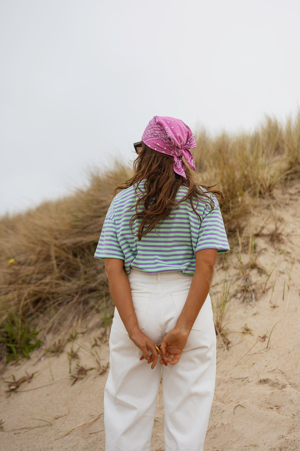 T-shirt Chloé - vert et mauve