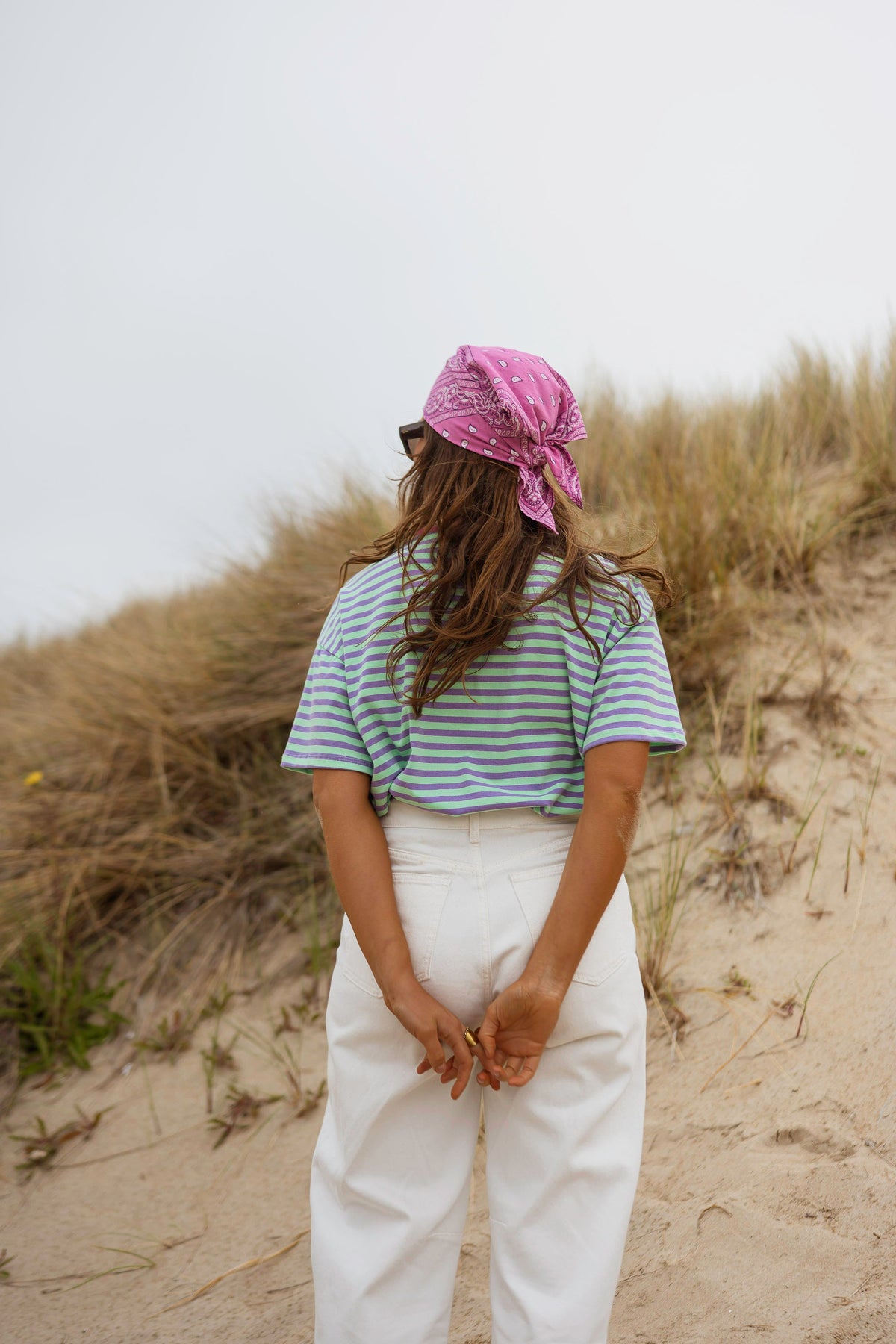 T-shirt Chloé - vert et mauve