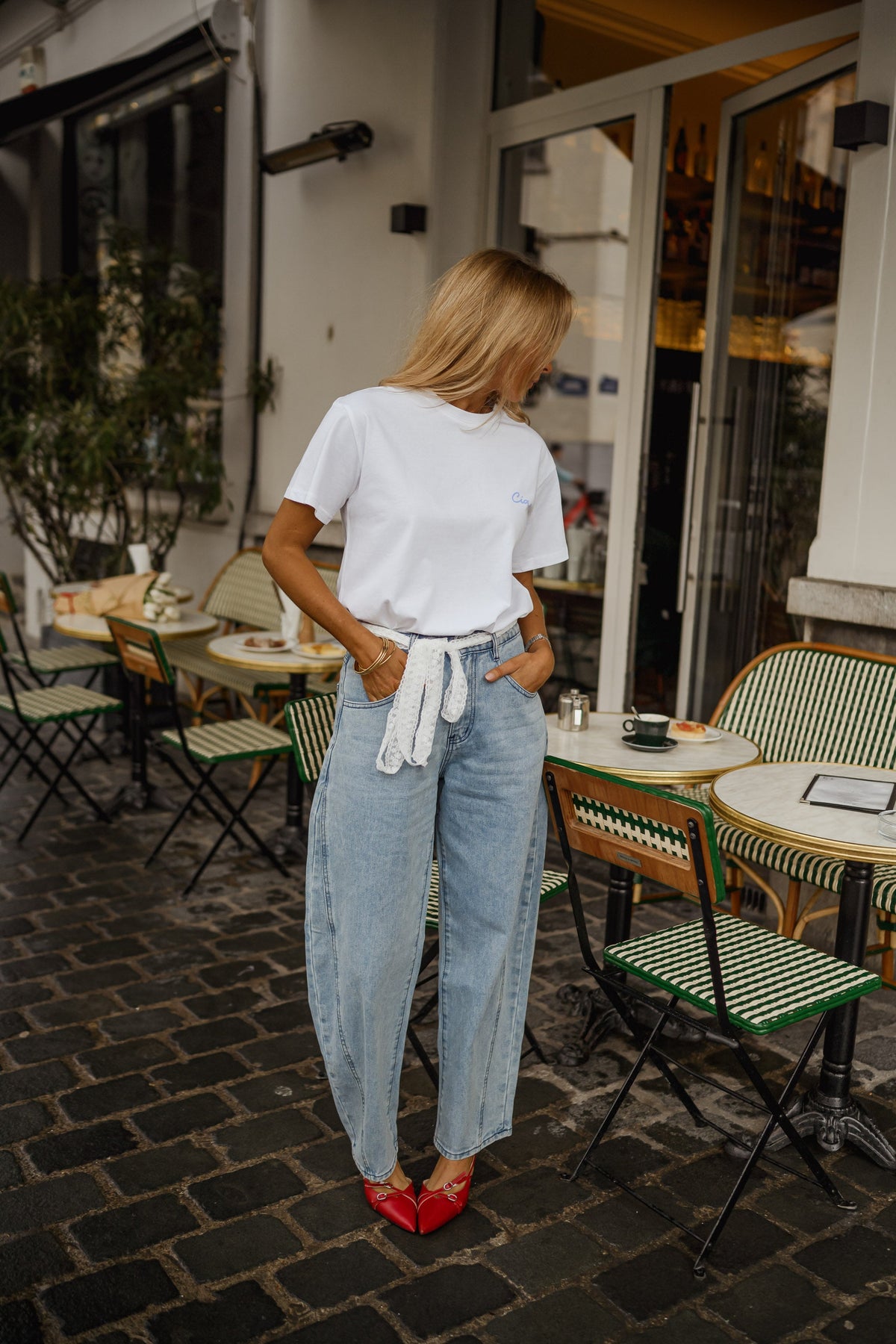 T-shirt Ciao - blanc