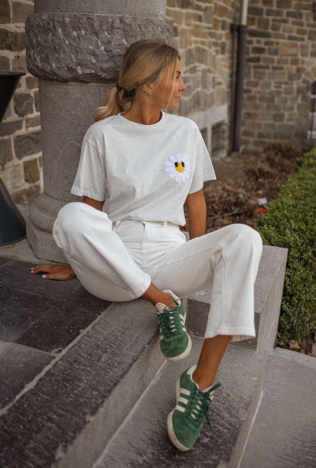 T-shirt Daisy - gris