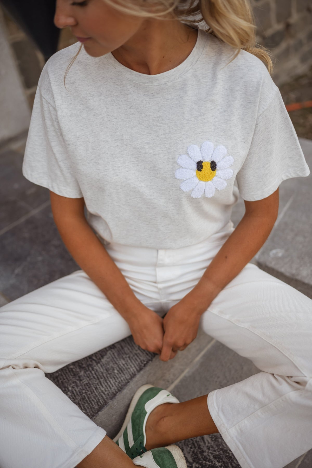 T-shirt Daisy - gris