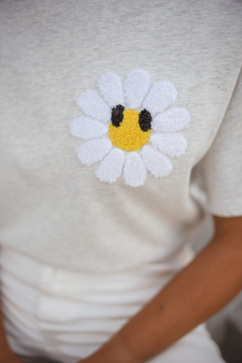 T-shirt Daisy - gris