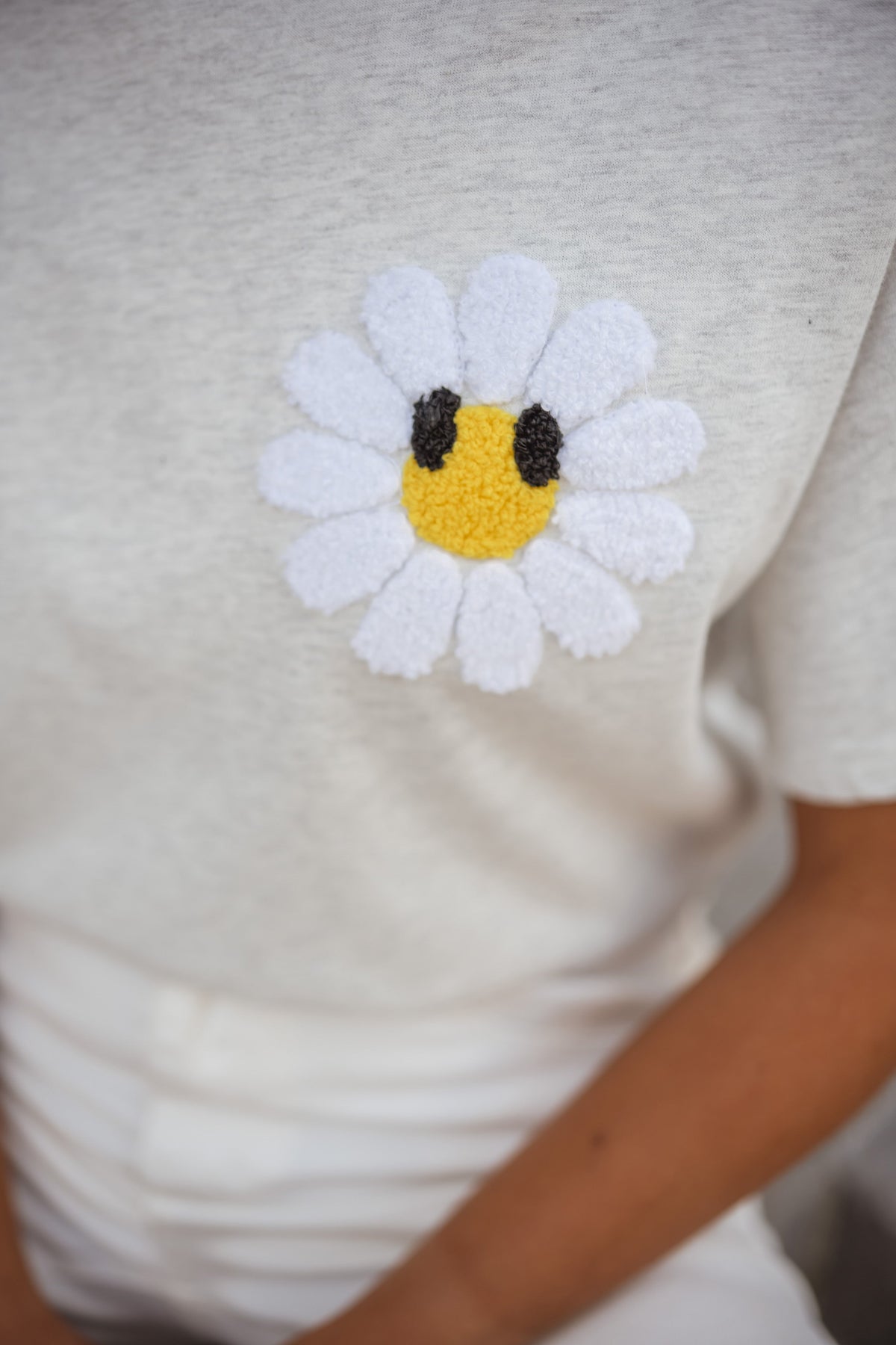T-shirt Daisy - gris