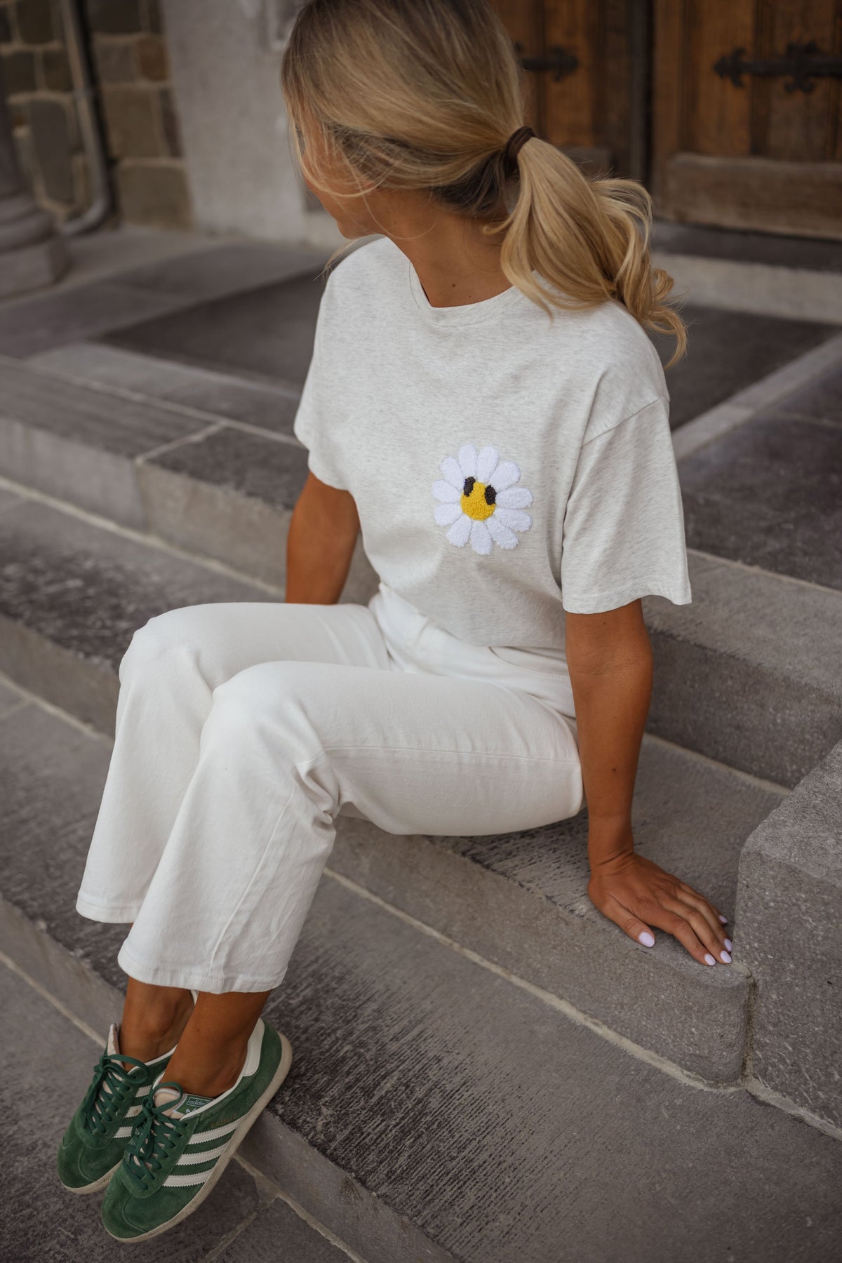 T-shirt Daisy - gris