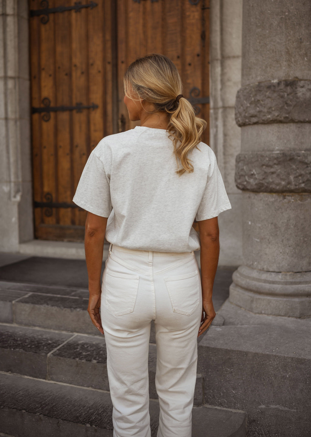T-shirt Daisy - gris